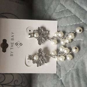 By the Bay Flowers & Pearls Pierced Earrings